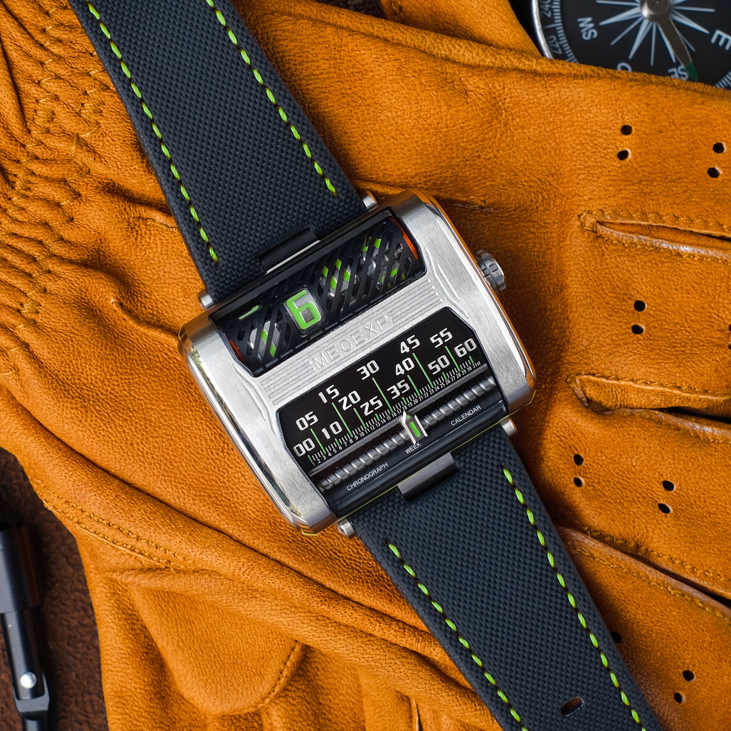 MECEXP Watch MS1002 Green Steel